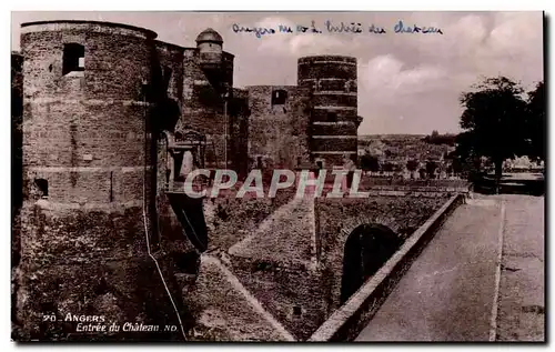 Angers Cartes postales moderne L&#39entree du chateau