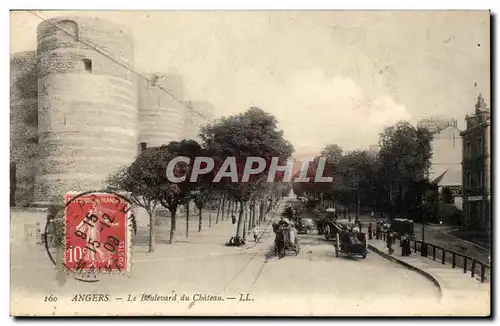 Angers Cartes postales Le boulevard du chateau