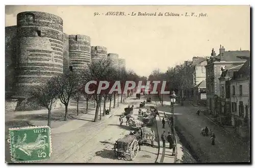 Angers Cartes postales Le boulevard du chateau