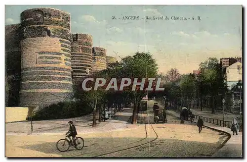 Angers Cartes postales Boulevard du chateau