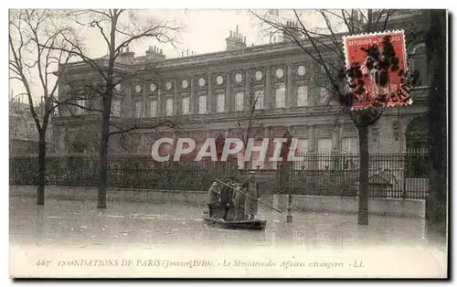 inondations de Paris Ansichtskarte AK Le ministere des affaires etrangeres