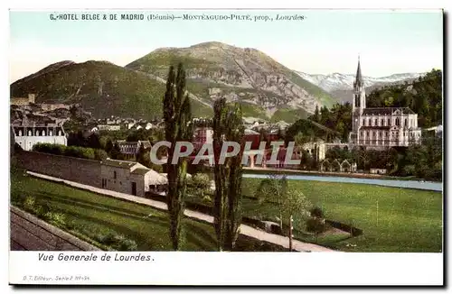 Cartes postales Vue generale de Lourdes