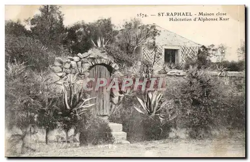 St Rapahel Cartes postales maison close Habitation d'Alphonse Kaar