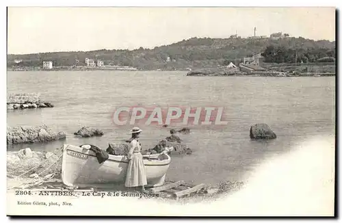 Antibes Cartes postales Le cap et le semaphore