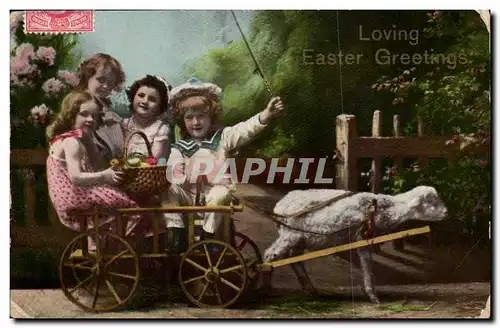 Fantaisie Cartes postales Loving Easter greetings mouton