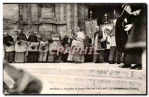 orleans Cartes postales Les fetes de Jeanne d&#39arc des 7 et 8 mai La benediction des eveques