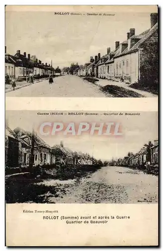 Roliot Cartes postales Avant et apres la guerre Quartier de Beauvoir