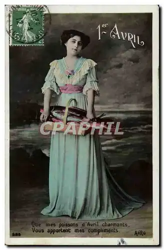 Fantaisie Cartes postales 1er avril poisson