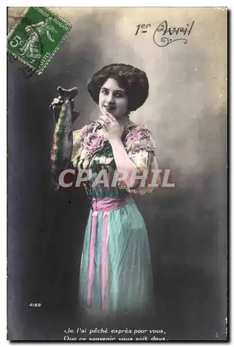 Fantaisie Cartes postales 1er avril poisson