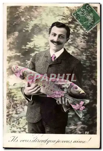 Fantaisie Cartes postales 1er avril poisson