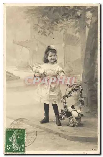 Fantaisie Cartes postales Enfant Paques
