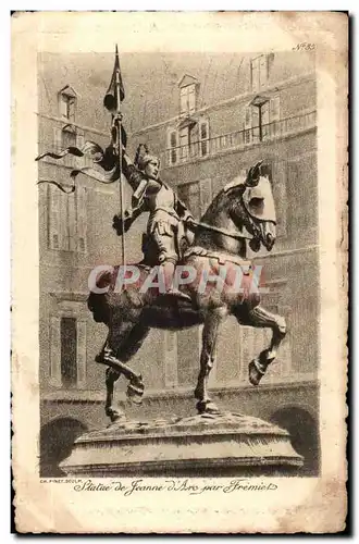 Paris Ansichtskarte AK Statue de Jeanne d&#39arc par Fremiet