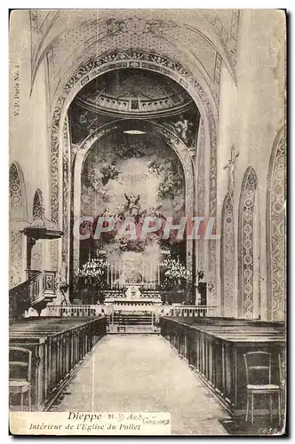 Dieppe Cartes postales Interieur de l&#39eglise du Pollet