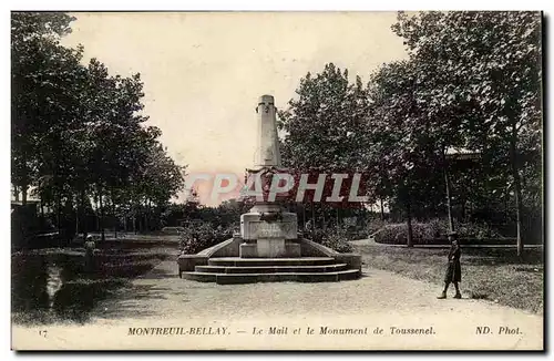 Montreuil-Bellay - CDA - Le Mail et le Monument de Toussenel