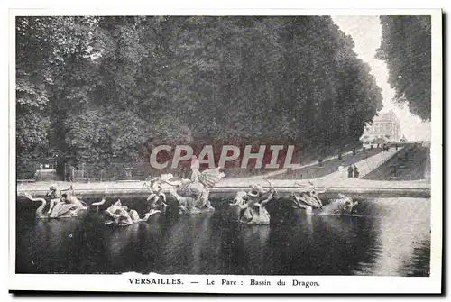 Versailles- Le Parc: Bassin du Dragon -Ansichtskarte AK