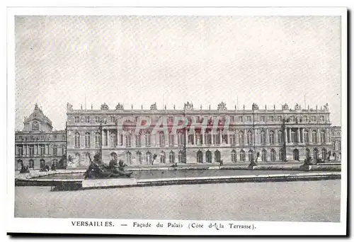 Versailles- Faa�ade du Palais:Cote de la Terrasse-Cartes postales