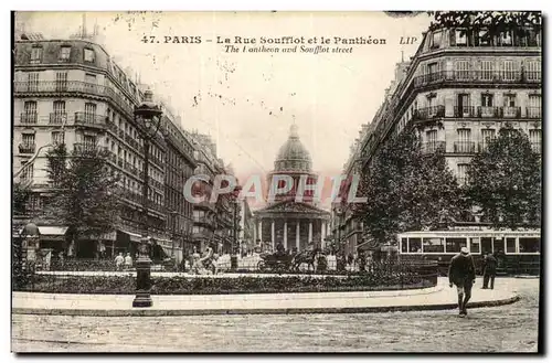 La Rue Soufflot et le Pantheon - Cartes postales