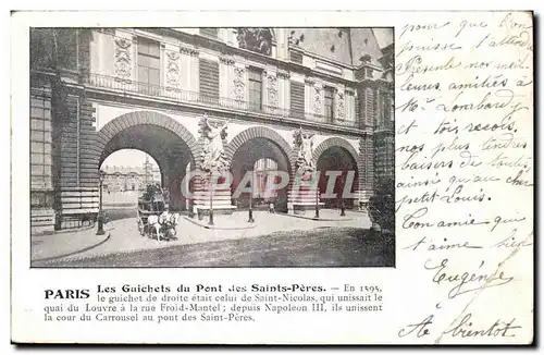 Paris- Les Guichets du Pont des Saint-Pere -Ansichtskarte AK