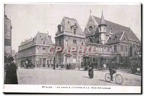 Paris- Les Arts et Metiers et La Rue Reaumur -Ansichtskarte AK