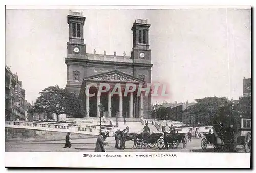 Paris- Eglse St Vincent-De-Paul -Ansichtskarte AK