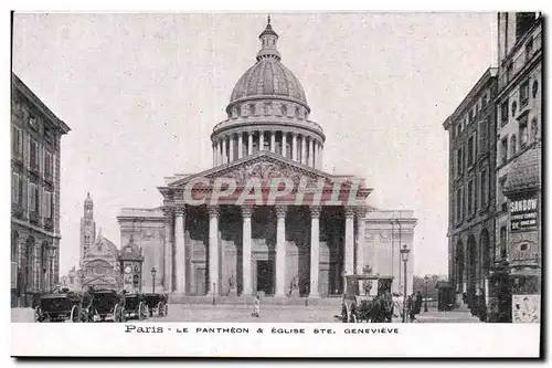 Paris- Le Pantheon et Eglise Ste Genevieve -Ansichtskarte AK