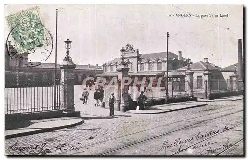 Angers- La gare Saint- Laud -Cartes postales