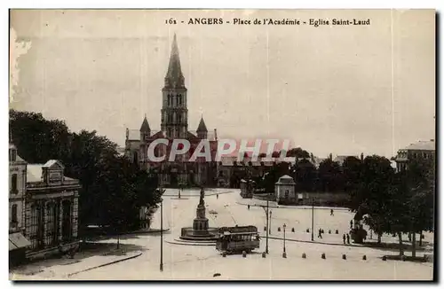 Angers- Place de la Academie- Eglise Saint-Laud -Cartes postales