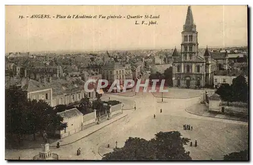 Angers- Place de la Academie et Vue generale -Quartier Saint-Laud -Ansichtskarte AK