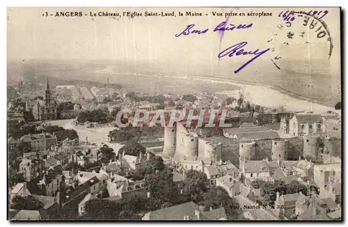 Angers- Le Chateau l&#39Eglise Saint-Laud la Maine -Cartes postales