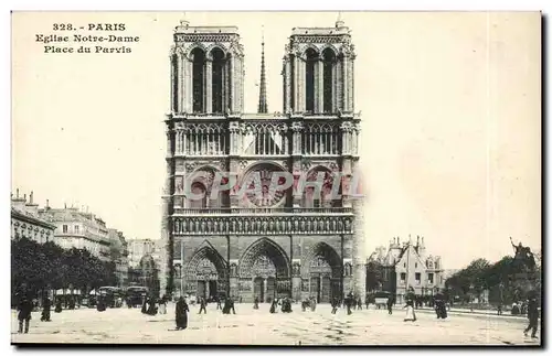 Paris- L&#39Eglise Notre Dame-Cartes postales�