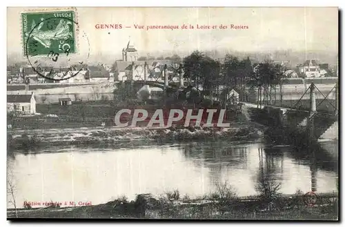 Gennes- Vue Panoramique de la Loire et des Rosiers -Ansichtskarte AK