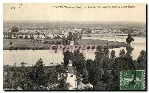 Gennes- Vue sur les Rosiers prise de Saint-Eusebe-Ansichtskarte AK