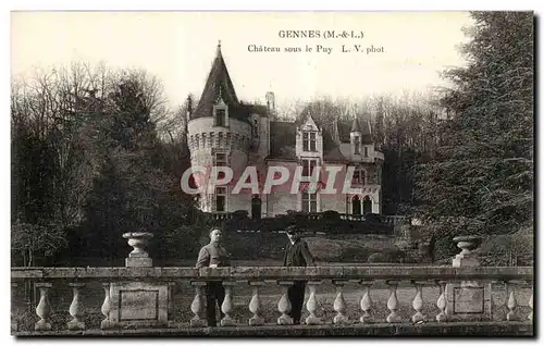 Gennes- Chateau de la Puy -Cartes postales