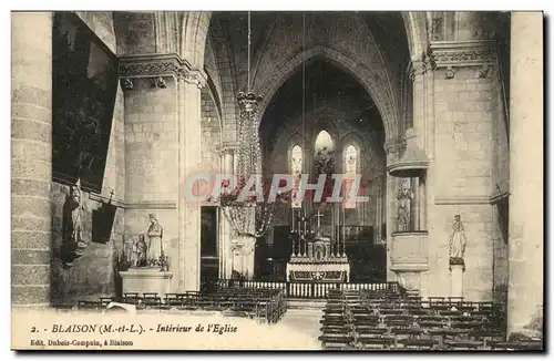 Blaison- Interieur de l&#39Eglise -Cartes postales