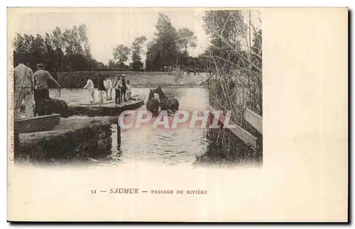 Saumer- Passage de Riviere -Cartes postales