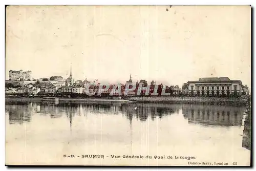 Saumur- Vue General du Quai de Limoges -Cartes postales