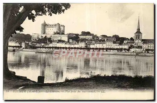 Saumur Cartes postales le chateau Vue prise du marronnier