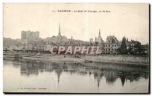 Saumur Ansichtskarte AK le quai de Limoges vu de face