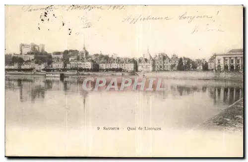 Saumur Ansichtskarte AK Quai de limoges