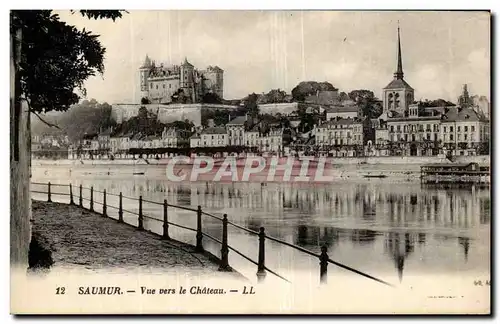 Saumur Ansichtskarte AK Vue vers le chateau