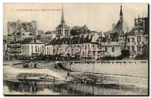 Saumur Ansichtskarte AK Quai de Limoges