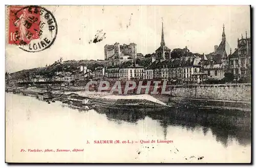 Saumur Ansichtskarte AK Quai de Limoges