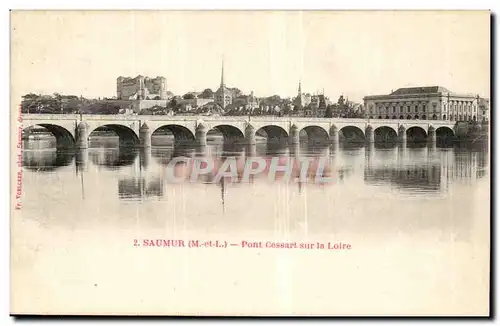 Saumur Ansichtskarte AK Pont Cessart sur la loire