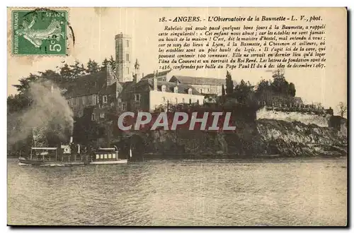 Angers Ansichtskarte AK L&#39obvservatoire de la Baumette (bateau)