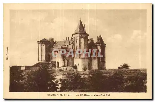 Saumur Cartes postales Le chateau fort Vue cote Est