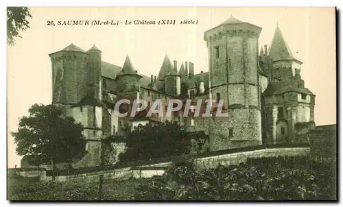 Saumur Cartes postales Le chateau fort