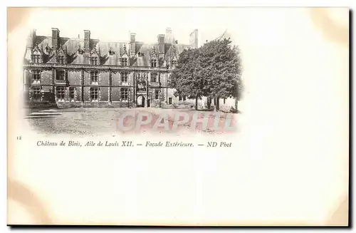 Blois Cartes postales Chateau Facade exterieure