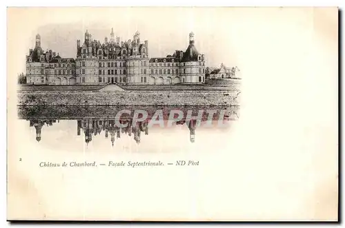 Chateau de Chambord Ansichtskarte AK Facade septentrionale