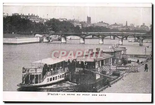 Paris Cartes postales La Seine au pont des arts