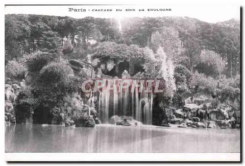 Paris Ansichtskarte AK Cascade du bois de Boulogne